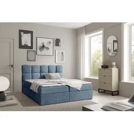yourhouse24 Boxbett 180 x 200 cm Blau