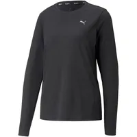 Puma Run Favorite Ls Tee W T-Stück, Schwarz, XS