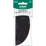 Gründl Bügelflicken Kunstleder 2 Stück Schwarz