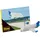 IDENA Minibausteine Postkarte Flugzeug