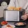 Zeegma Toaster Edelstahl Silber