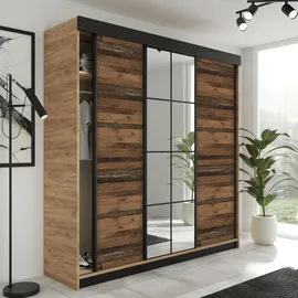 kier furniture Schiebetürenschrank Lamaro 200 x 205 x 59 cm Eiche