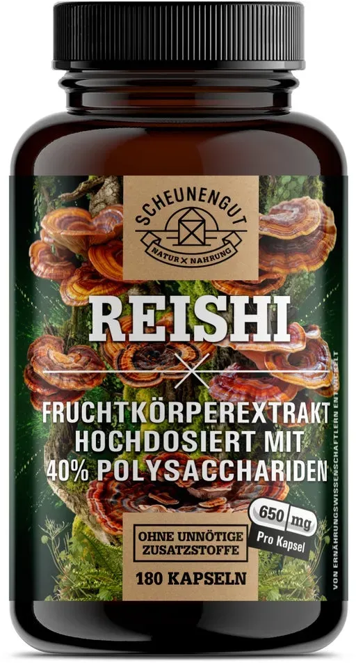 Scheunengut® Reishi Extrakt | hochdosierter 20:1 Extrakt 180 St