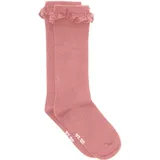 MINYMO Knee Sock w. Lace ash rose (575) 23\26