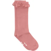 MINYMO Knee Sock w. Lace ash rose (575) 23\26