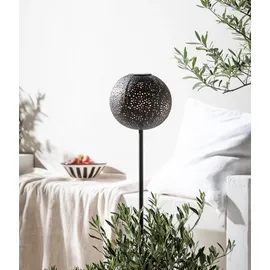 Dehner Solarleuchte Kunststoff/Metall Ø18/H88 cm 1 Stück schwarz