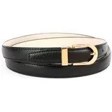 Anthoni Crown Damengürtel Leder schwarz 85