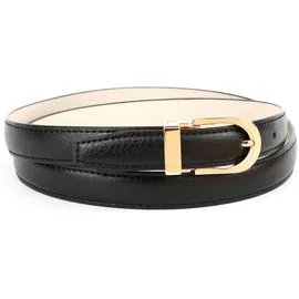 Anthoni Crown Damengürtel Leder schwarz 85