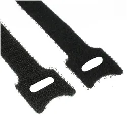 InLine Kabelbinder 12x330mm - Klett-Verschluss - 10er - schwarz