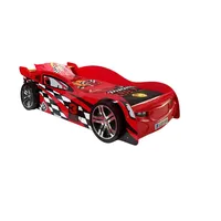 58aufmkessel Autobett, Rot, Holzwerkstoff, 90x200 cm, Kinder- & Jugendzimmer, Kindermöbel, Kinderbetten, Spielbetten