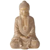 Boltze Buddha H 30 cm LEGOLAS, Braun - H 30 cm - Kunstharz