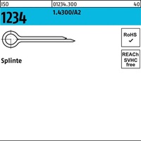 Industrial Quality Supplies ISO 1234 Splinte 1.4300 4 x