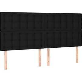 vidaXL Boxspringbett 180 x 200 cm Schwarz