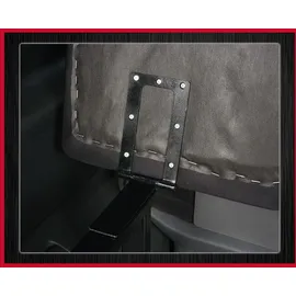 BREMER SITZBEZÜGE Multiflexboard kompatibel mit VW T5 T6 T6.1 Multivan Multiflexboard klappbar D01 Bettverlängerung Zubehör/Höhe 51cm inkl. Konsolen/in Farbe: Kunstleder Schwarz