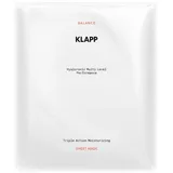 Klapp Cosmetics Hyaluronic Multi Level Triple Action Moisturizing Sheet Mask 3 Stk.