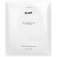 Klapp Cosmetics Hyaluronic Multi Level Triple Action Moisturizing Sheet Mask 3 Stk.