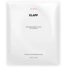 Klapp Cosmetics Hyaluronic Multi Level Triple Action Moisturizing Sheet Mask 3 Stk.