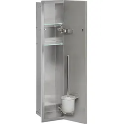 WC-Wandcontainer Zero, geschlossen 800, 1 befliesbare Tür (Ausführung: WC-Wandcontainer Edelstahl befliesbar Zero Tür links)