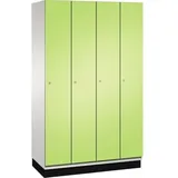 C+P Umkleidespind 4510040S10023 Sockel 4Abteile B1200mm lgr/vgn