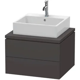 Duravit L-Cube 62x54,7cm, graph matt, f Kons, 2 Schub.