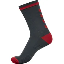 hummel Elite Indoor Socken kurz Ebony/Flame Scarlet 27-30