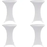 deluke Stehtischhusse AMAU Weiß Ø 80 cm 4er Set