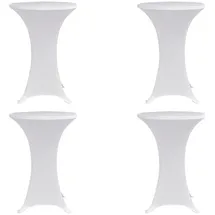 deluke Stehtischhusse AMAU Weiß Ø 80 cm 4er Set