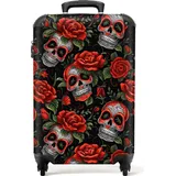 NoBoringSuitcases.com NoBoringSuitcases.com® Handgepäck Hartschalenkoffer mit TSA Schloss, Trolley, Reisekoffer, Carry on, Rollkoffer, Klein oder Mittelgroß Rot