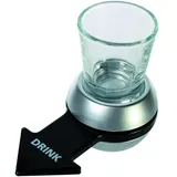 Out of the Blue Trinkspiel Pfeildrehen mit Shooter Glas und Basis 10,5 cm
