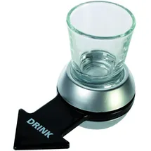 Out of the Blue Trinkspiel Pfeildrehen mit Shooter Glas und Basis 10,5 cm