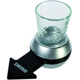 Out of the Blue Trinkspiel Pfeildrehen mit Shooter Glas und Basis 10,5 cm