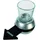 Out of the Blue Trinkspiel Pfeildrehen mit Shooter Glas und Basis 10,5 cm
