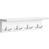 Songmics Wandgarderobe mit Ablage Weiß