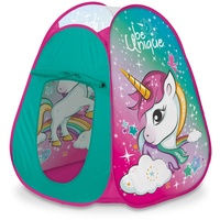 Mondo Toys – Unicorn Pop-Up Tent – Spielzelt für Jungen und Mädchen – einfach zu montieren, leicht zu öffnen, inklusive Tragetasche – 28520