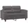 vidaXL 2-Sitzer-Sofa Grau 120 cm Kunstleder