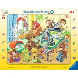 RAVENSBURGER 05662 Kinderpuzzle Im Tierkindergarten 24 Teile