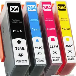 D&C Gigao Toner ersetzt HP Photosmart 5510 Patronen 4er Set Tinte HP-364 XL