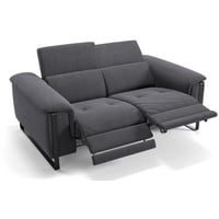 Sofanella 2-Sitzer Stoff Vienna, Relaxsofa, Designsofa, Designer Couch, Italienisches Sofa, 2er Sofa grau