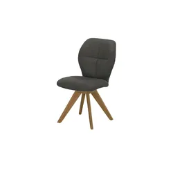 Wohnwert Polsterstuhl  Luisa ¦ grau ¦ Maße (cm): B: 50 H: 90 T: 58.0
