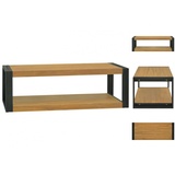 vidaXL Wand-Badregal 110x45x35 cm Massivholz Teak