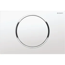 Geberit Sigma10 Betätigungsplatte weiß/hochglanz-verchromt 115.758.KJ.5
