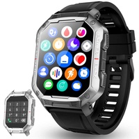 Bengux Smartwatch Herren mit Telefonfunktion,1.83 Zoll HD Voll Touchscreen Armbanduhr Herren Smartwatch mit fitness tracker, IP67 Wasserdicht Armbanduhr Sportuhr Stoppuhr Schlafmonitor Kalorien Android iOS