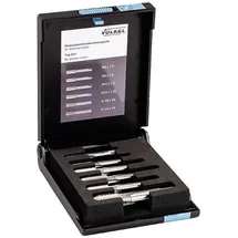 Völkel Gewindeschneidsatz HSS-G metrisch M6 x 1, M8 x 1, M10 x 1, M10 x 1,25, G1/8, G1/4