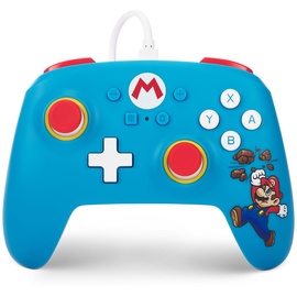 PowerA Kabelgebundener PowerA-Controller für Nintendo Switch - Ziegelbrecher-Mario, Gamepad, Spiele-Controller, kabelgebundener Controller Offiziell Lizenziert