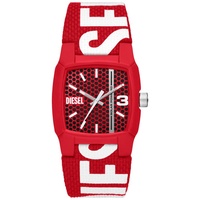 Diesel "CLIFFHANGER, DZ2168" Armbanduhren rot (rot, weiß) Herren Hochzeitsmode Armbanduhr, Herrenuhr