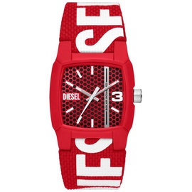 Diesel "CLIFFHANGER, DZ2168" Armbanduhren rot (rot, weiß) Herren Hochzeitsmode Armbanduhr, Herrenuhr
