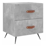 vidaXL Nachttisch Betongrau 40x35x47,5 cm Holzwerkstoff