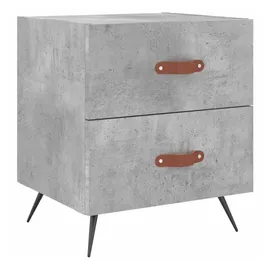 vidaXL Nachttisch Betongrau 40x35x47,5 cm Holzwerkstoff