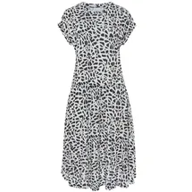 LASCANA Jerseykleid Shirtkleid Animalprint Schwarz/Beige 38
