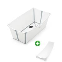 Stokke Flexi Bath® XL White mit hitzeempfindlichem Stöpsel, Weiß